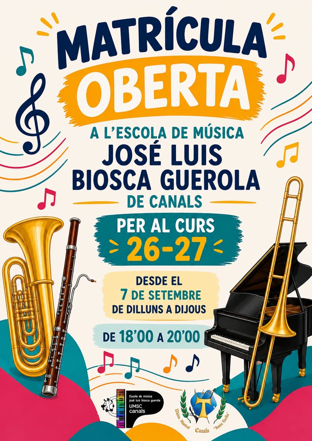 Matricula abierta clases musica